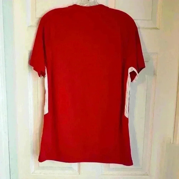 Nike Short Sleeve Dri-Fit Jersey Men's Medium Red Soccer Volleyball Golf - Picture 5 of 6